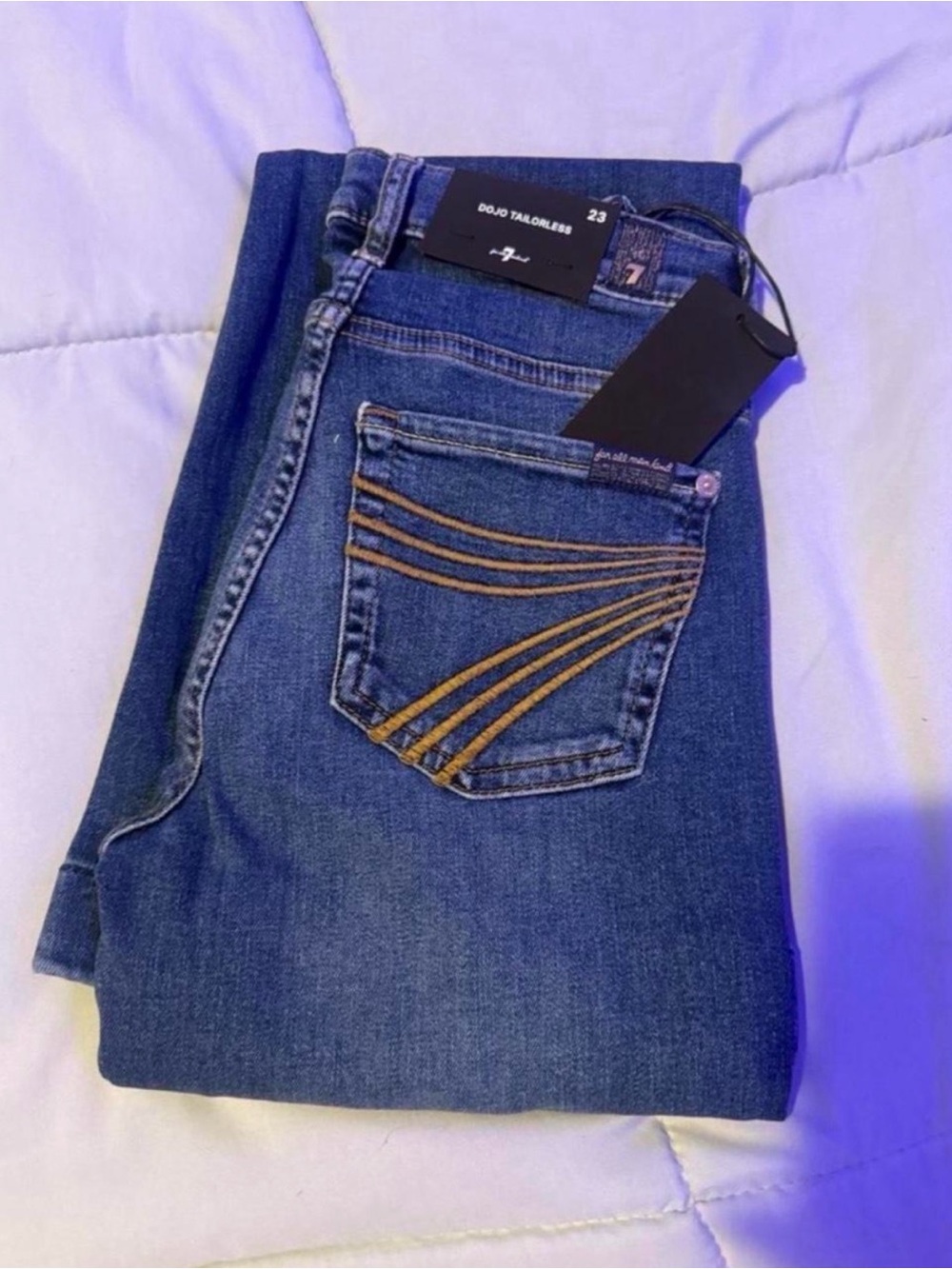 7 For All Mankind Dojo Tailorless Bootcut Jeans